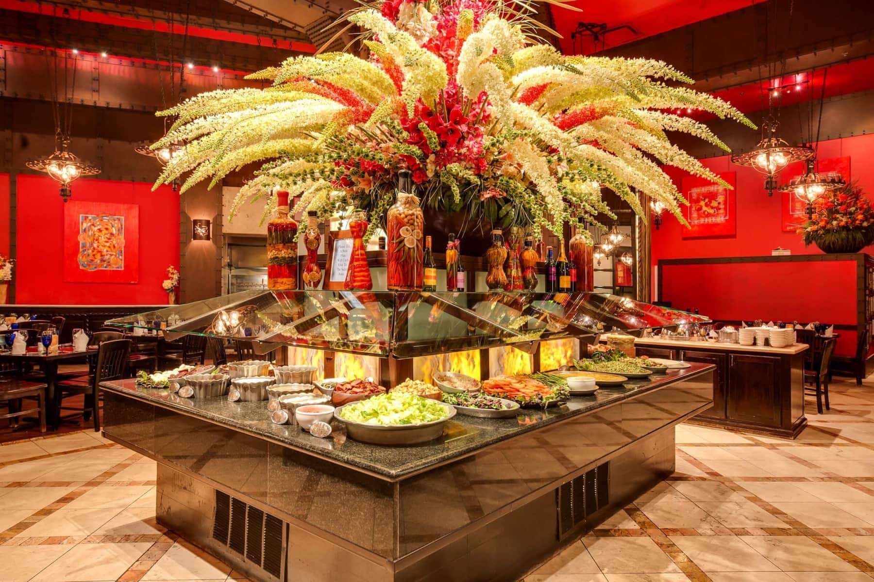 Denver's Texas de Brazil Salad Area