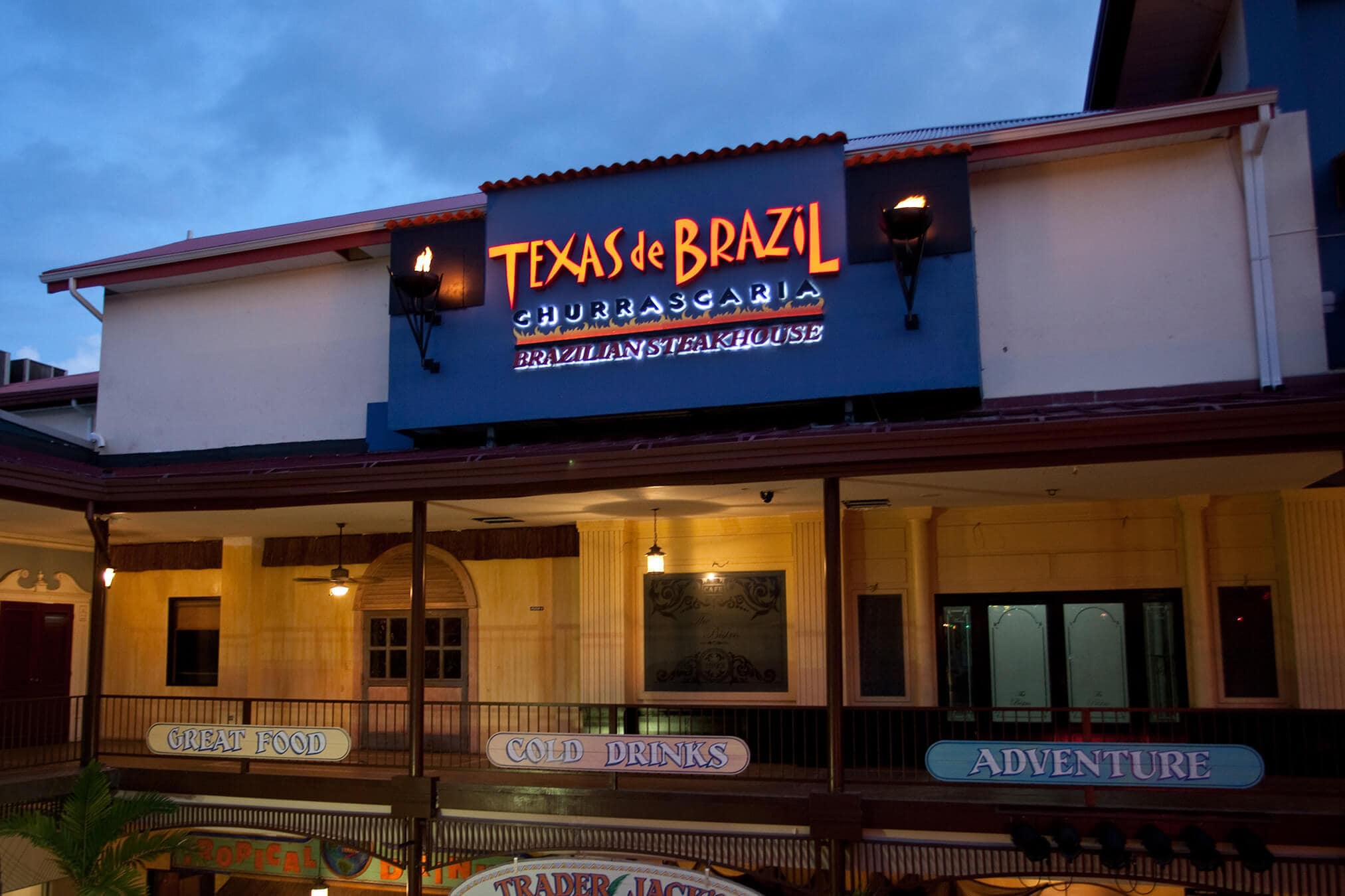 Outside Texas de Brazil Port of Spain